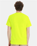 Hanes W110 Safety Green — on model back