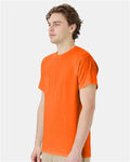 Hanes W110 Safety Orange — on model side