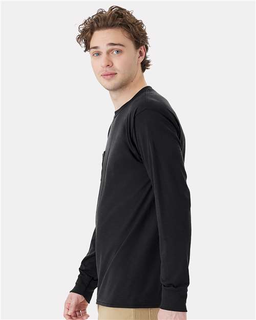 Hanes W120 Black — on model side