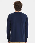 Hanes W120 Navy — on model back