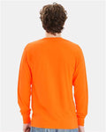 Hanes W120 Safety Orange — on model back