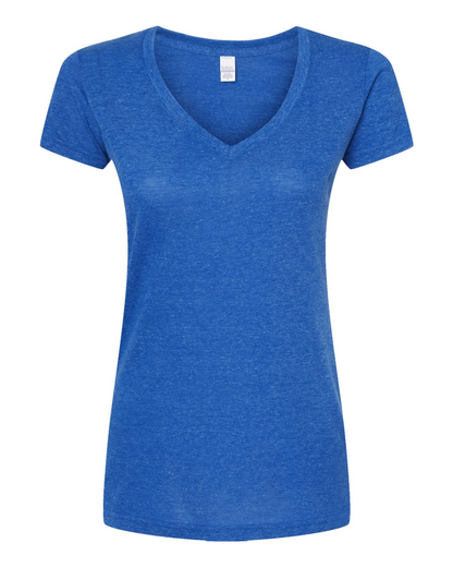 Women's Poly-Rich V-Neck - Heather Royal