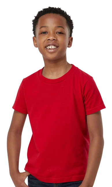 Youth Fine Jersey T-Shirt - Red