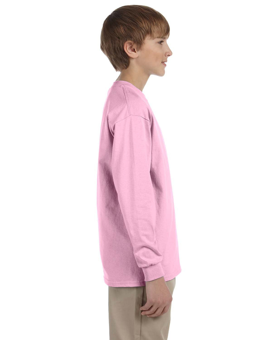 Youth Ultra Cotton® 6 oz. Long-Sleeve T-Shirt - Light Pink