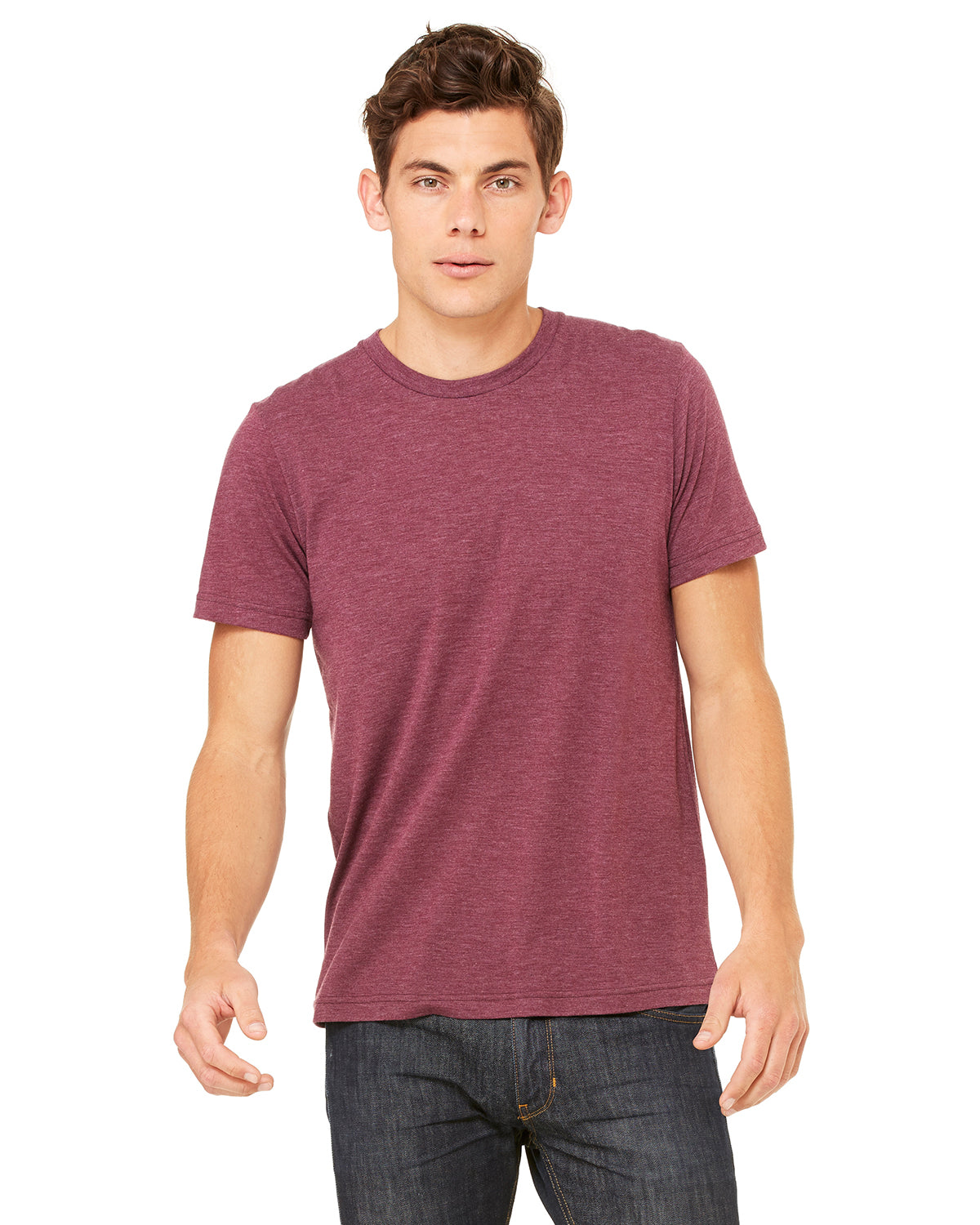 Unisex Triblend T-Shirt - Maroon Triblend