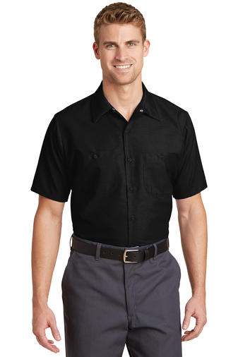 Industrial Short Sleeve Work Shirt - Black