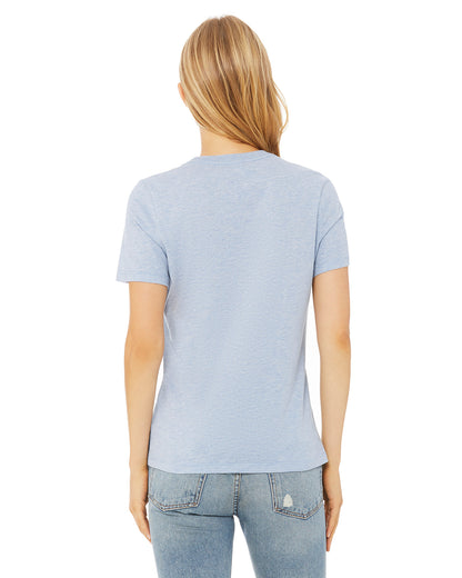 Women's Heathered Relaxed Jersey Short-Sleeve T-Shirt - Heather Prism Blue