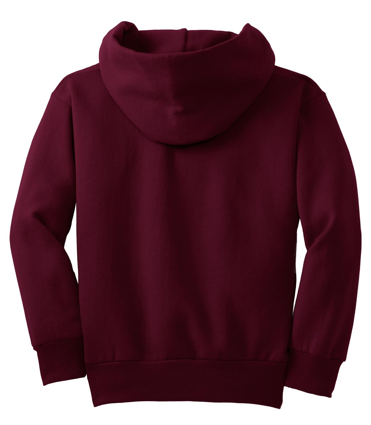 Youth Core Fleece Pullover Hoodie - Maroon