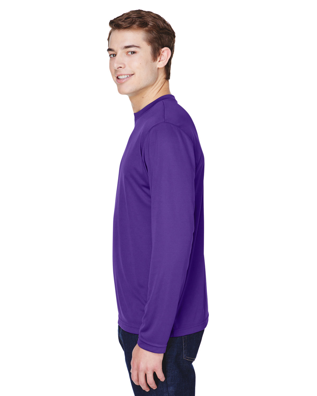 Men's Zone Performance Long-Sleeve T-Shirt - Sport Purple