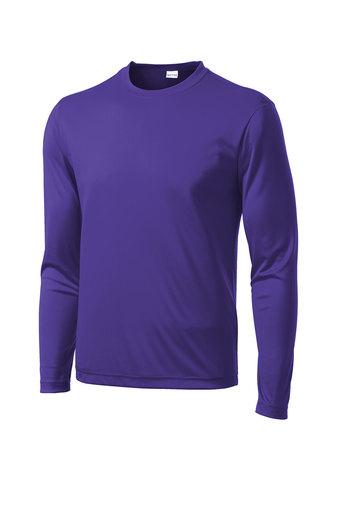 Unisex Long Sleeve PosiCharge Competitor Tee - Purple