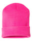 Bayside BA3825 - 100% Acrylic Knit Cuff Beanie - Bright Pink
