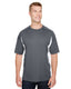 A4 N3181 - Men's Cooling Performance Color Blocked T-Shirt - Graphite / White