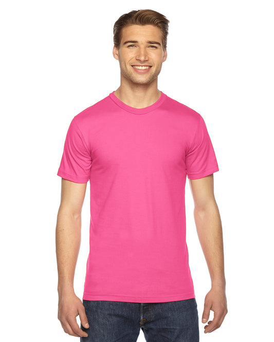 Unisex Fine Jersey Short-Sleeve T-Shirt - Fuchsia