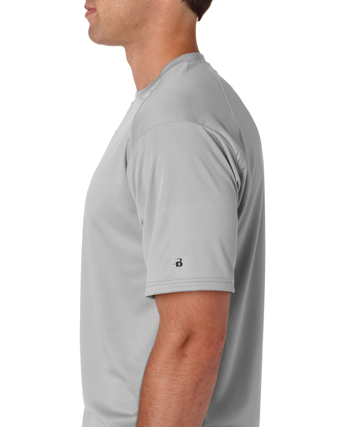 B-Core Sport Shoulders T-Shirt - Silver