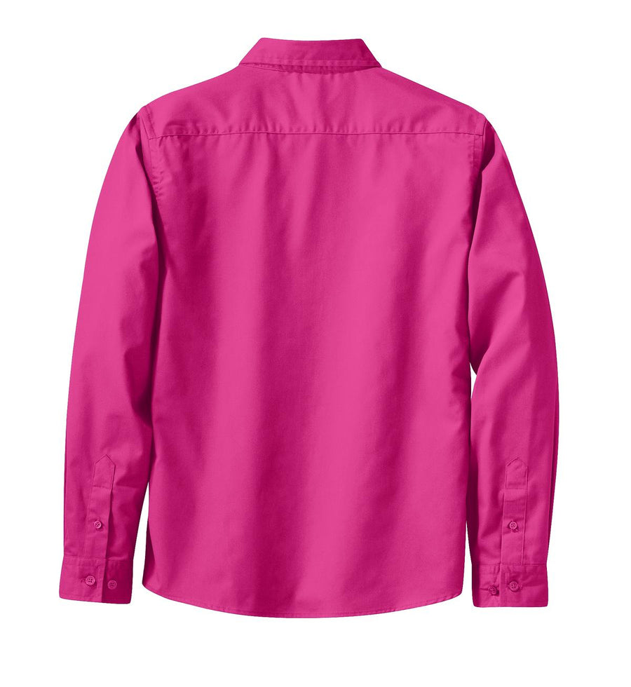 Women's Long Sleeve Easy Care Shirt - Tropical Pink