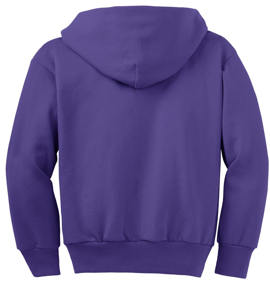 Youth Core Fleece Full-Zip Hoodie - Purple
