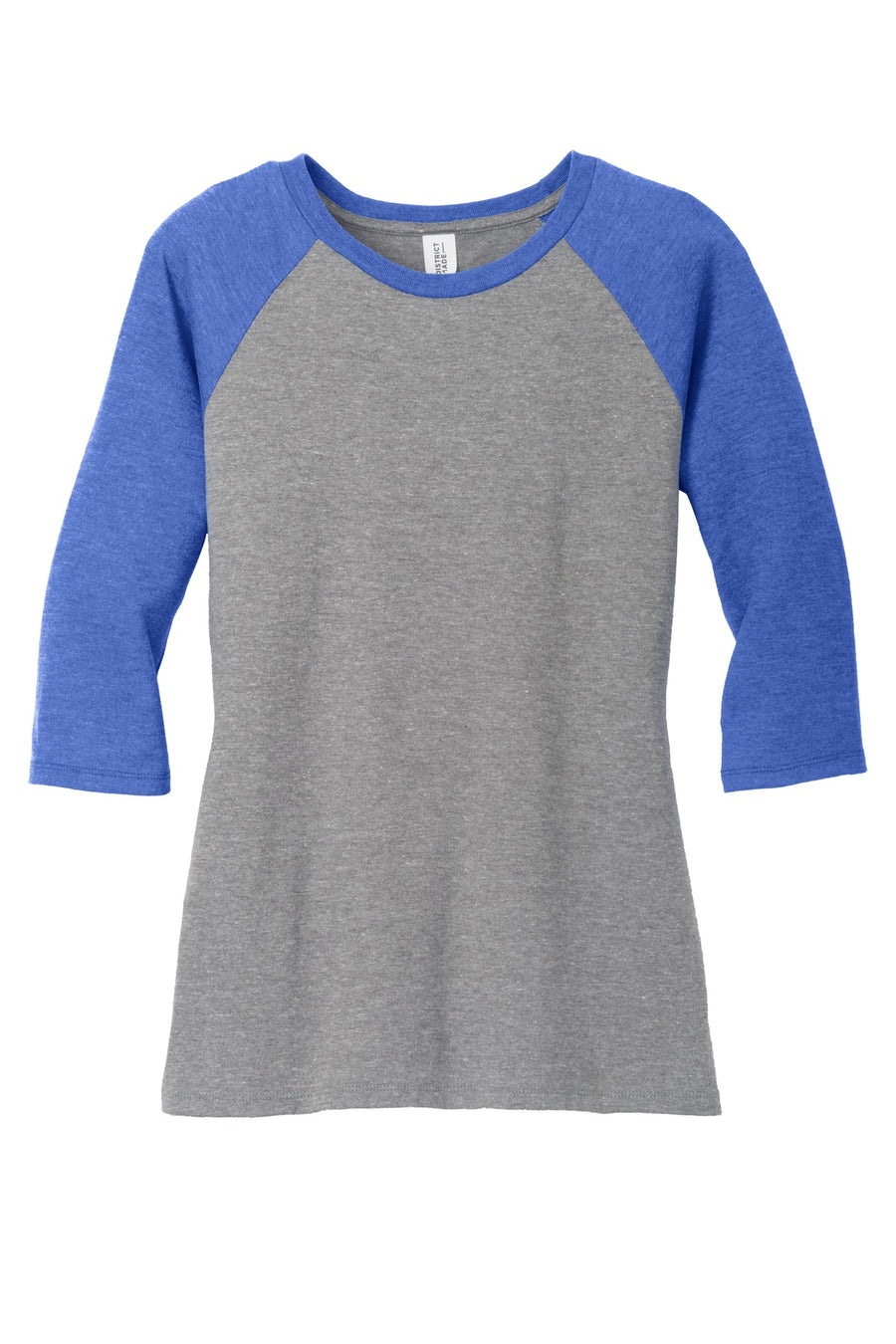 Women's Perfect Tri 3/4-Sleeve Raglan - Royal Fr / Gray Fr