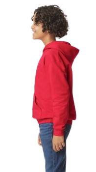 Youth Softstyle Midweight Fleece Hoodie - Red