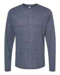 Unisex Poly-Rich Long Sleeve Tee - Heather Navy