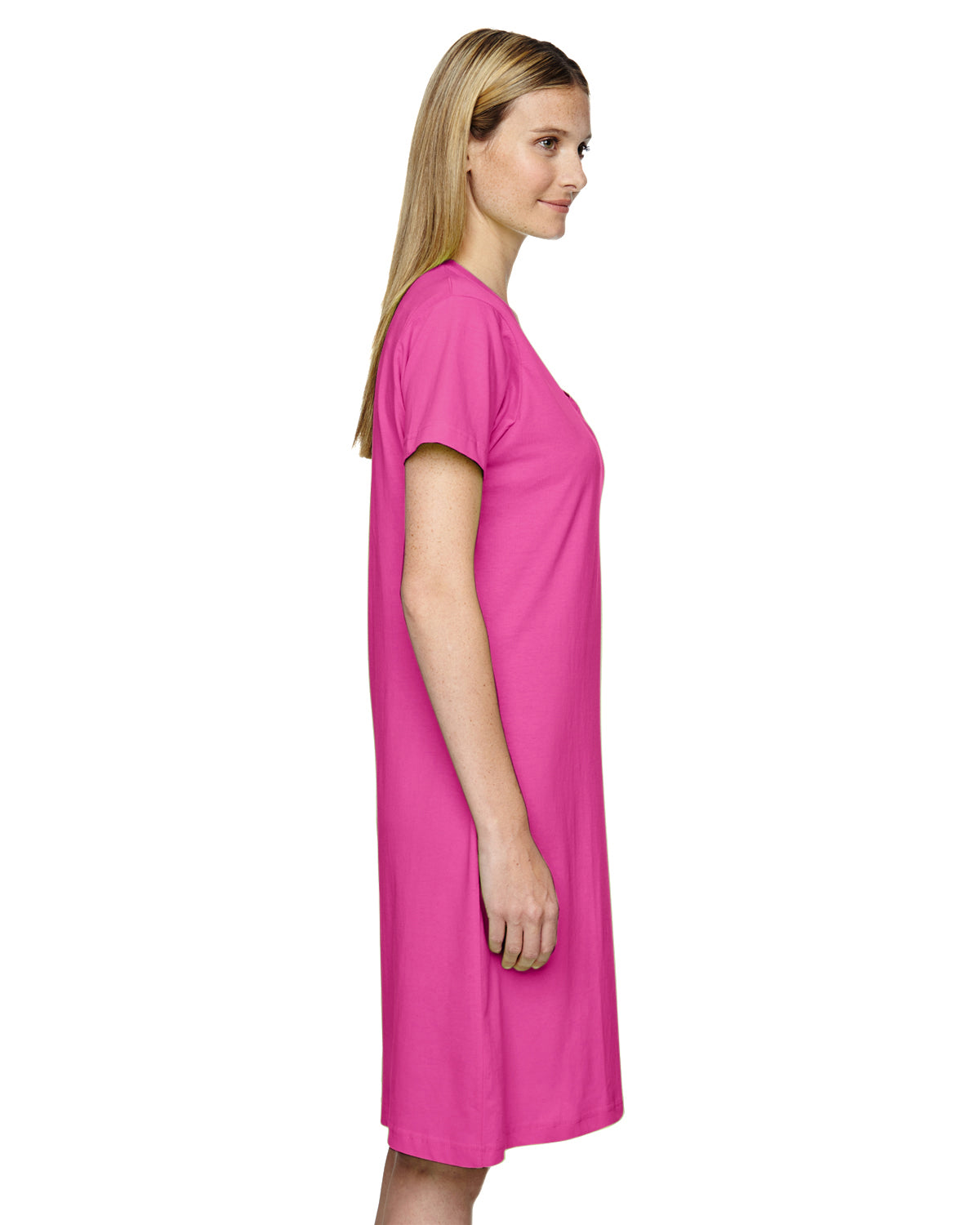 Women's V-Neck Cover-Up - Hot Pink