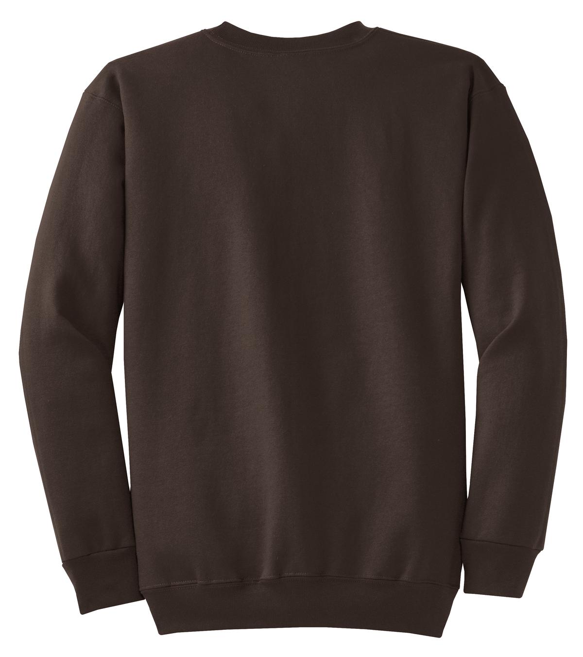 Unisex Core Fleece Crewneck Sweatshirt - Dark Chocolate
