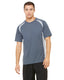 All Sport M1004 - Unisex Colorblocked Short-Sleeve T-Shirt - Slate / Gray / White