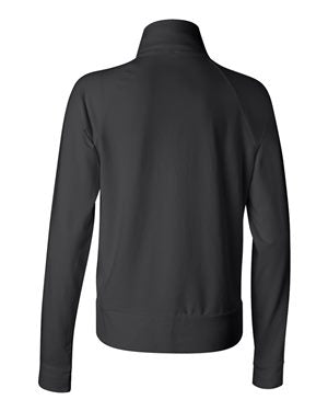 Women's Cotton Spandex Cadet Jacket - Black