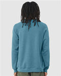BELLA + CANVAS 3901 Heather Deep Teal — on model back