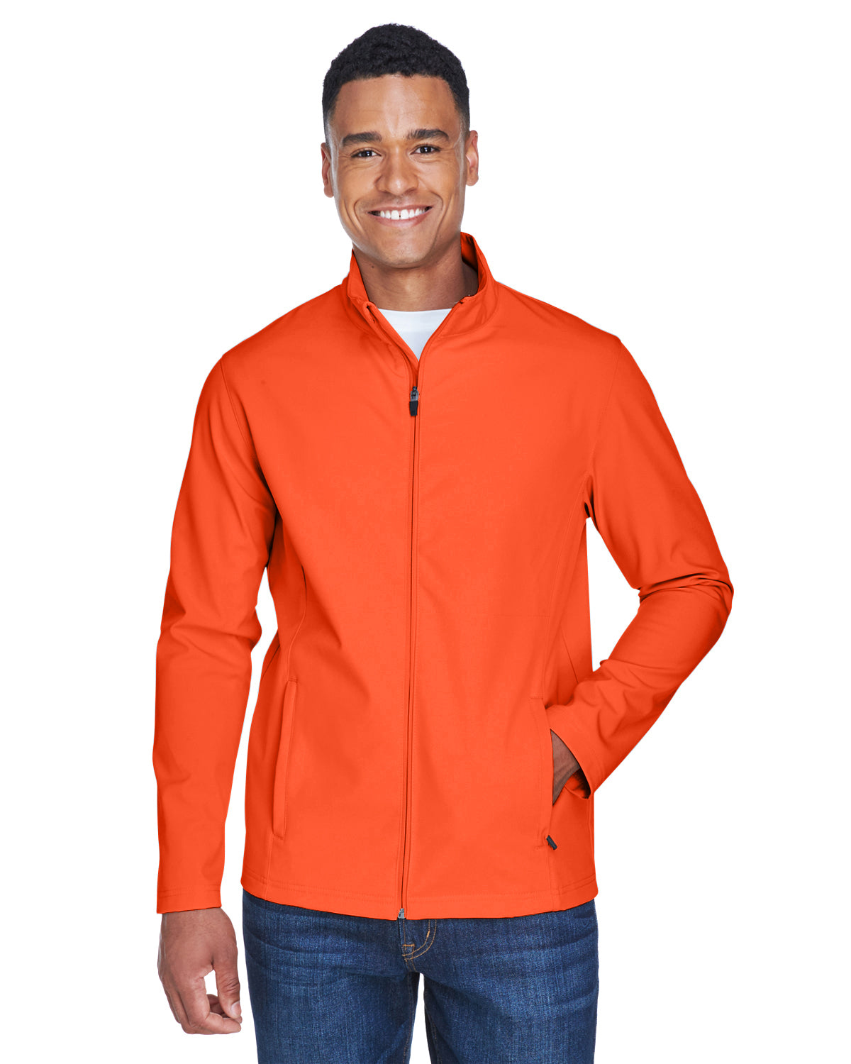 Men's Leader Soft Shell Jacket - Sport Orange