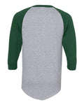 Augusta Sportswear 4420 Athletic Heather/ Dark Green — back