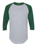 Augusta Sportswear 4420 Athletic Heather/ Dark Green — front