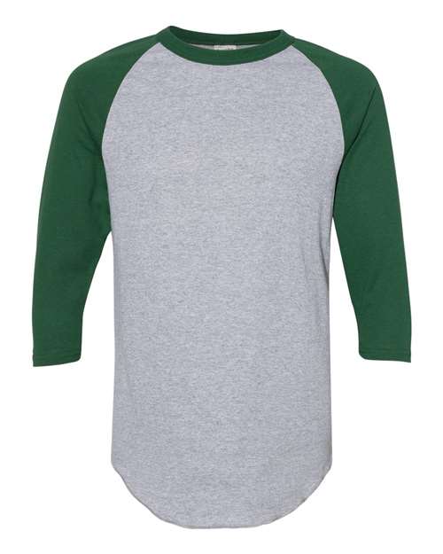 Augusta Sportswear 4420 Athletic Heather/ Dark Green — front