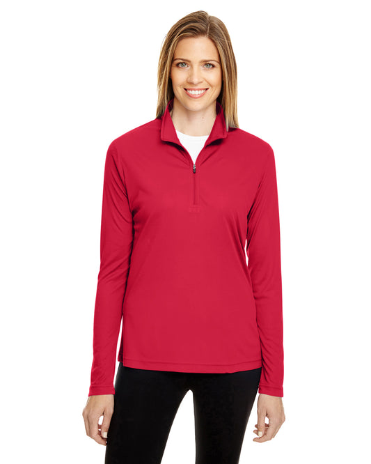 Women's Zone Performance Quarter-Zip - Sport Red