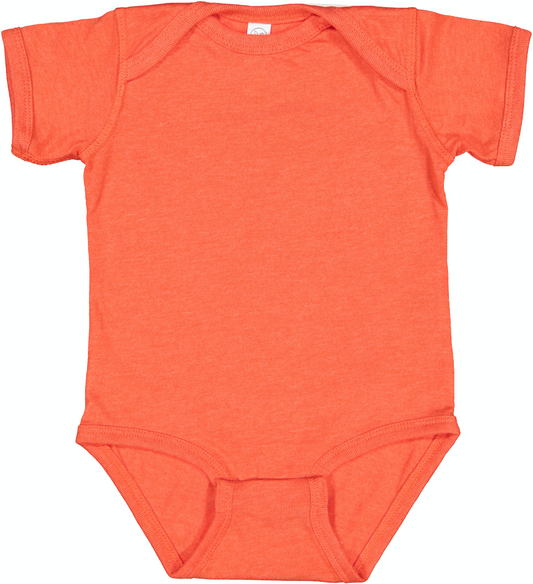 Infant Fine Jersey Bodysuit - Vintage Orange