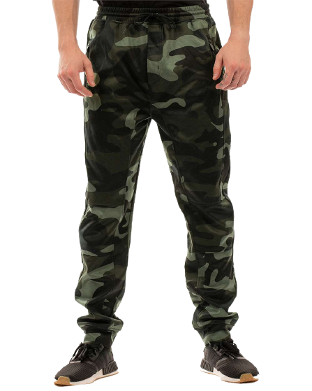 Unisex Heather Performance Jogger Pant - Green Camo