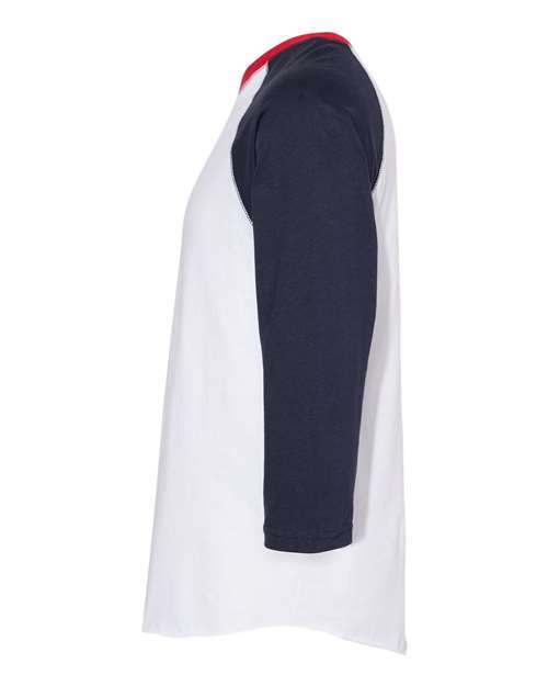 LAT 6930 White/ Navy/ Red — direct side