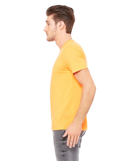 Unisex Poly-Cotton Short-Sleeve T-Shirt - Neon Orange