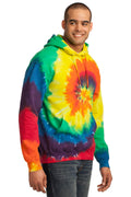 Unisex Tie-Dye Pullover Hoodie - Rainbow