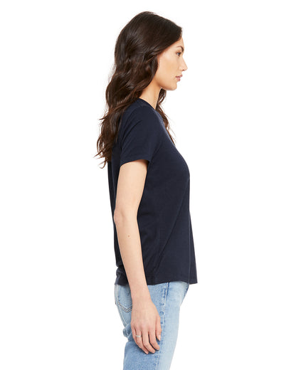 Women's Triblend Relaxed Jersey Short-Sleeve T-Shirt - Solid Navy Triblend