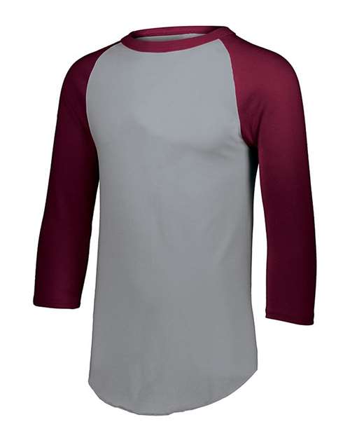 Augusta Sportswear 4421 Athletic Heather/ Maroon — front