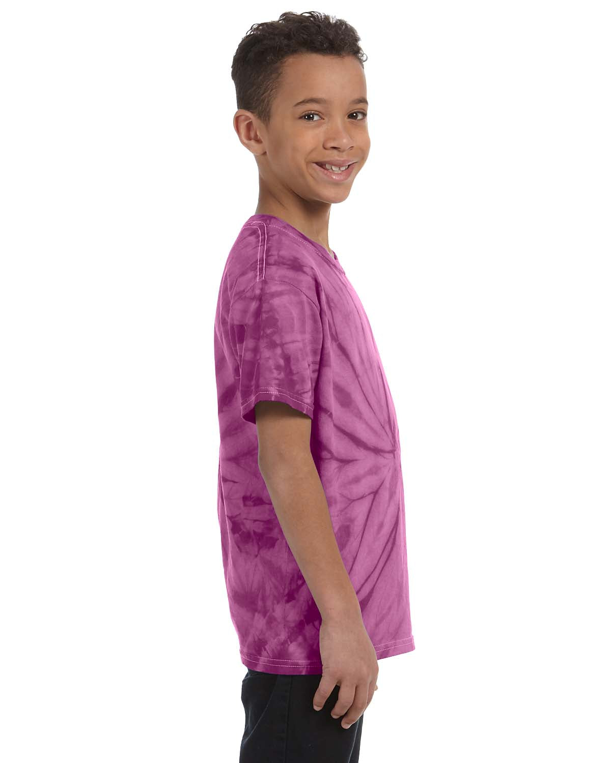 Youth 100% Cotton Spider T-Shirt - Spider Plum
