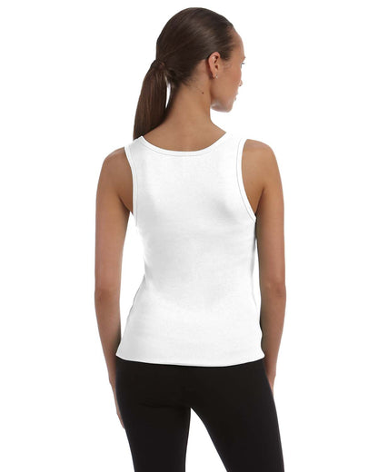 Women's Baby Rib Tank - White
