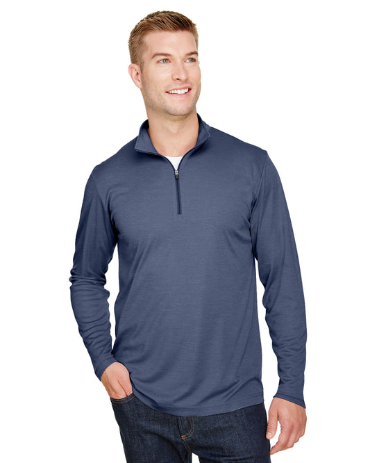 Men's Zone Sonic Heather Performance Quarter-Zip - Sport Dark Navy Heather