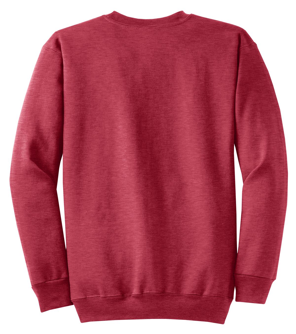 Unisex Core Fleece Crewneck Sweatshirt - Heather Red