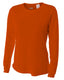 A4 NW3002 - Women's Long Sleeve Cooling Performance Crew Shirt - Athletic Orange
