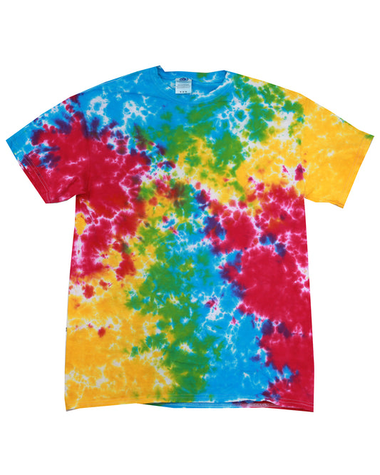 Youth 100% Cotton T-Shirt - Multi Rainbow