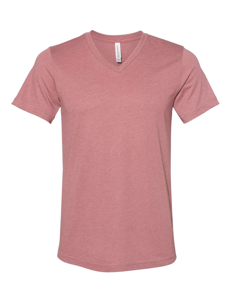 Unisex Jersey Short-Sleeve V-Neck T-Shirt - Heather Mauve