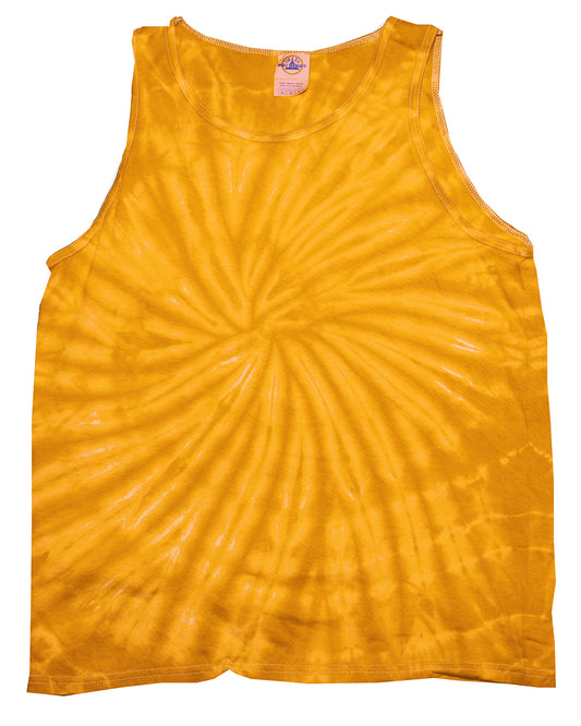 Unisex 100% Cotton Tank Top - Spider Gold