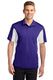 Sport-Tek ST655 - Men's Side Blocked Micropique Sport-Wick Polo - Purple / White