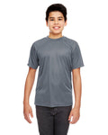 Youth Cool & Dry Sport Performance Interlock T-Shirt - Charcoal